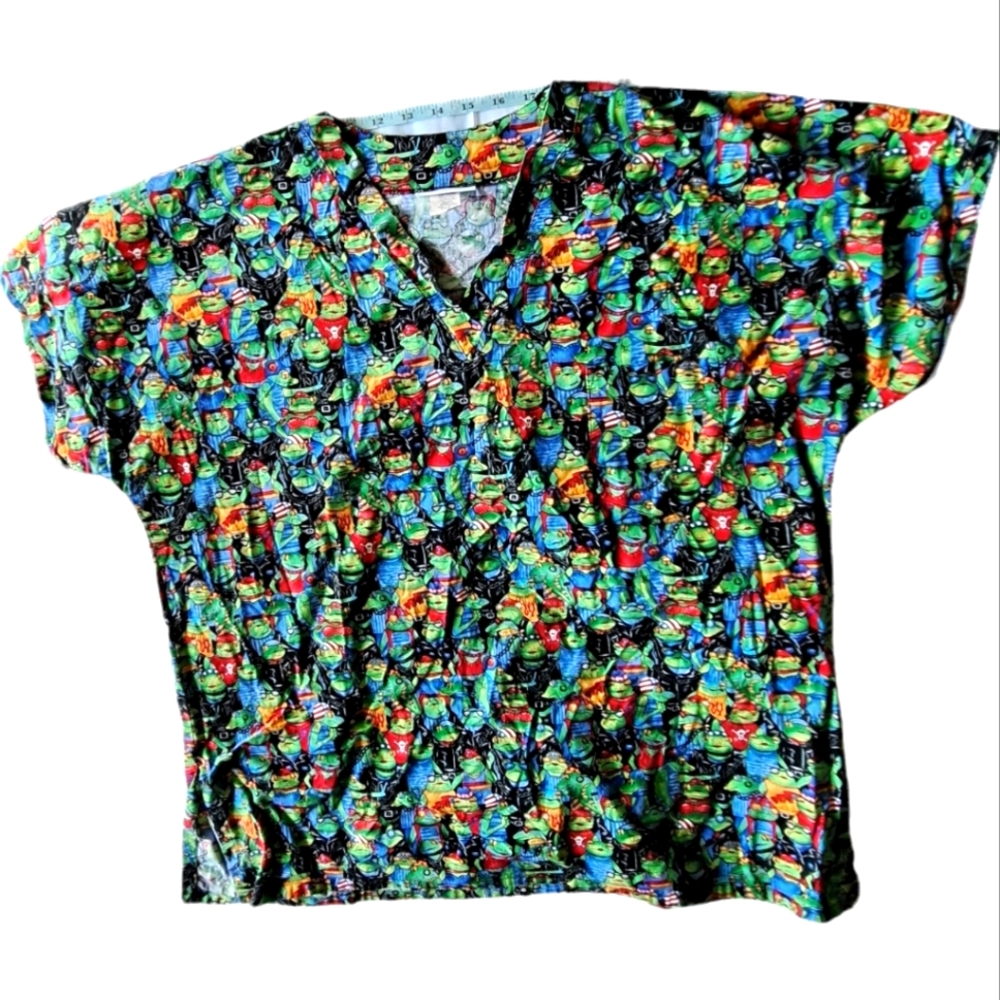 Mad About Scrubs Biker Frog Top